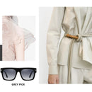 Outdoor Sunny Men And Women Square Frame Tide Frame Mirror New Anti-Blue Light Glasses Sunglasses Anti-blue Light Ultraviolet