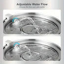 3.2L Large Capacity Dog Cat Water Dispenser with Quiet Pump Automatic Stainless Steel Cat Dog Water Fountain with Single Spout