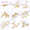 Wholesale 18K Gold Plated Brass Flat Square Spacer Beads Separators For Jewelry Making DIY Bracelets Necklace Beading Supplies
