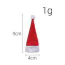 Mini Christmas Hats Christmas Candy Cover Xmas Lollipop Hats Cute Lollipop Cap Children Gift  New Year Christmas Decorations