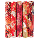 5PCS 25 x 25cm/50 x 50cm Squares Cotton Craft Japanese Fabric Cloths for DIY Bundle Patchwork Quilting Sewing Artcraft