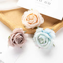 100Pcs Flannel Roses Home Decoration Christmas scrapbooking craft wreath Wedding Bridal Accessories Clearance Artificial Flowers