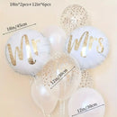 8pcs Wedding Balloons, Mr Mrs Aluminum Film Balloons, Wedding Anniversary Photo Decoration Props Easter Gift
