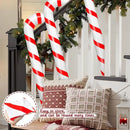 Inflatable Christmas Candy Cane Red White Stripes Candy Cane Balloons Xmas Tree Hanging Ornament New Year Party Decor Kids Gift