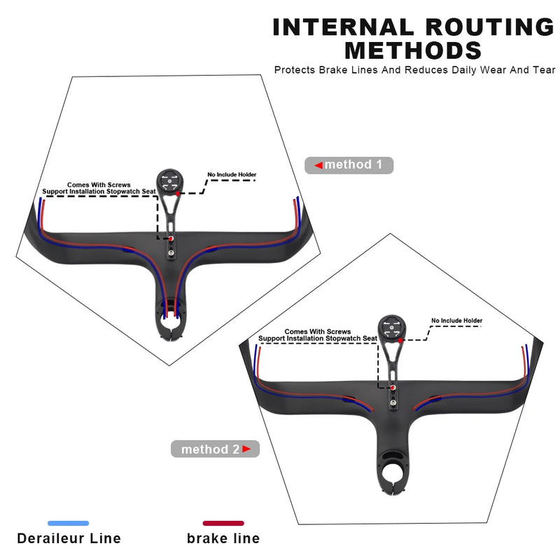 RXL SL-Carbon Road Bike Handlebar, Internal Routing, 28.6mm, Racing Drop Handlebars for Cycling, New Arrival, 1-1/8"