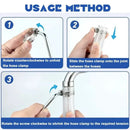 10pcs Adjustable Stainless Steel Screw Band Hose Clamps Car Fuel Tube Clamp Worm Gear Plier Tools Faucet Water Pipes Fasteners