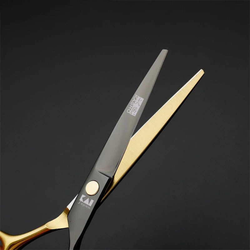 Barbershop Plating Hair Cutting Scissors Thinning Professional Barber Scissor Stainless Steel Salon Hairdressing Shears Tools