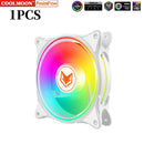 COOLMOON Computer Case 120mm Fan 5V 3 Pin ARGB Cooling Ventilado 12V 4 Pin PWM Computer Chassis Fans Ventilador 12cm Aura Sync