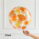 1/5pcs Autumn Maple Leaf Pine Cones Foil Balloons Squirrel Fox Animals Balloon Thanksgiving Brithday Party Decorations Kid Toys