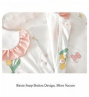 Girl's Summer Short Sleeve Romper Clothing Pure Cotton  Infant  Cute Lapel Printed Jumpsuit 1-3-6-9M Babe Pajamas