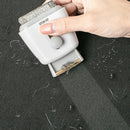 Lint Ball Remover Dual Head Travel Portable White Manual Trimmer Cleaning Supplies (For Clothes Sweaters) 1PC