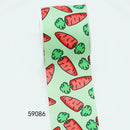 5 Yards Easter Rabbit Printed Grosgrain Satin Ribbons For Bows DIY Craft Decoration Packaging Supplies, 10 Pieces Resins. 59086