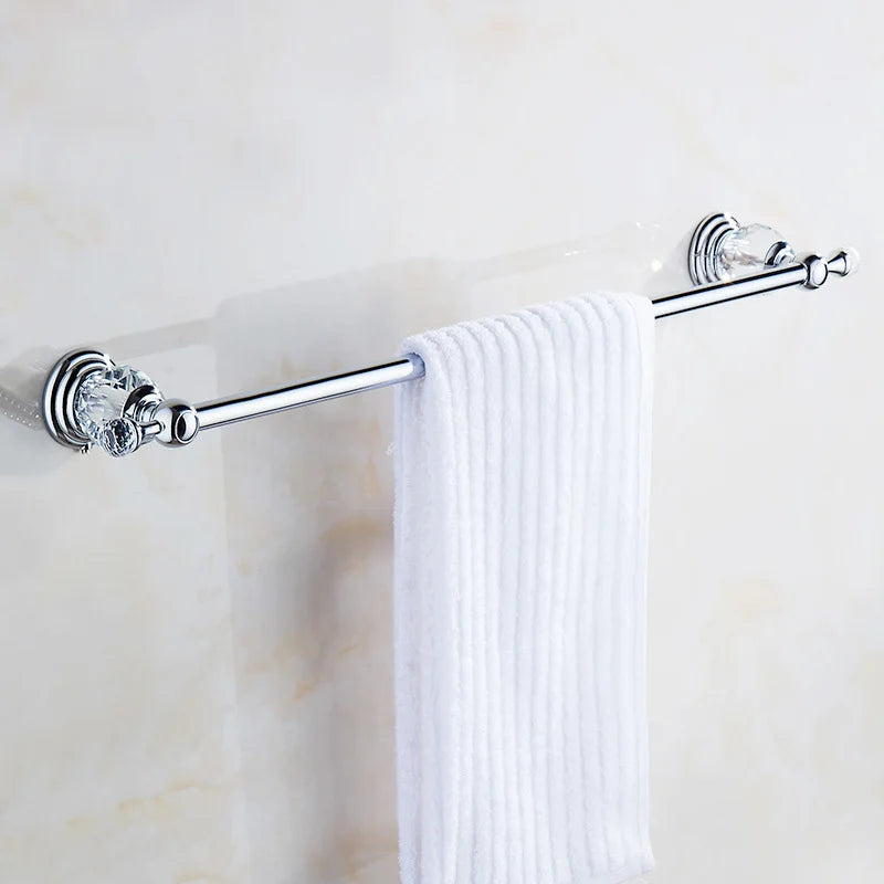 Stainless steel Bathroom Single Towel Shelf Rack Holder Bath Towel Hanger Bar Square DesignTowel Rail Bathroom Accessories