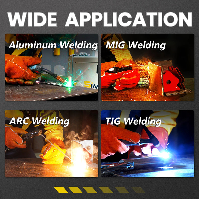 SSIMDER Welding Helmet Auto Darkening Large Viewing True Color Solar Powered Welding Hood with SIDE VIEW 4 Arc Sensor Wide Shade