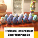 5PCS Unpainted Wooden Easter Eggs Fake for Easter Craft Ornament Kids DIY Decoration and Basket Fillers