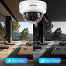 ASECAM 8MP 4K IP Camera IK10 Explosion-proof Outdoor Face Detection H.265 Onvif Metal Dome CCTV Security Video Surveillance