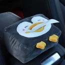 Cartoon Tissue Box Holder Cute Short Plush Tissue Boxes Bracket Auto Armrest Box Car Seat Back Car Decorations Car Tissue Holder