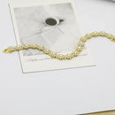 1PC S925 Sterling Silver Moissanite Sunflower Bracelet, Men and Women Temperament Fashion Party Engagement Anniversary Gift