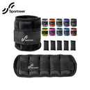 Sportneer Adjustable Ankle Weights 1Pair 10lb Leg Weight Straps for Women Men Weighted Ankle Weights Set for Gym Fitness Workout