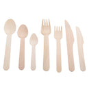 50 Pcs Wooden Kitchen Utensils Disposable Spoons/Forks/Cutters Dessert Tableware Wedding Party Picnic Kitchen Christmas Supplies