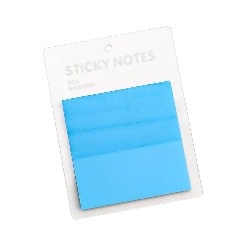 50 Sheets Translucent Colored Clear Sticky Note Waterproof Adhesive Memo Pad for Reading Studying