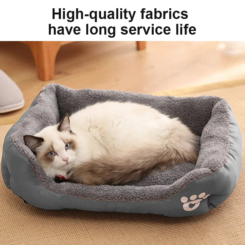 Bed for Dog Cat Pet Dog Kennel Dog Mattress Dog Sofa Bed Large Square Plush Nest for Small Medium Dogs Pet Supplies