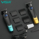 VGR V-996 Men's Professional Hair Clipper with DLC Blade, 7000 RPM, LED Display, Barber Shop Cordless Professional Hair Trimmer