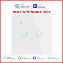 Cozylife WiFi Smart Switch EU Light Wall Touch Switch 220V Need Neutral Wire Smart Life Work with Alexa Google Home 1/2/3 Gang