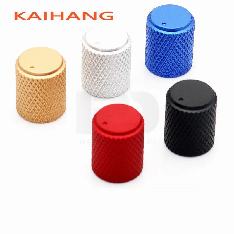 1PCS 12.5×15mm Precision machining knurl Aluminum Alloy Knob Potentiometer Knob Volume Audio Adjustment Knob cap round hole 6mm