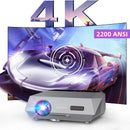 4K beamer Projector for Movies 2200 ANSI Auto Focus Native Full HD 5G Wifi Android TV Home Theater Daylight HDR Video Projectors