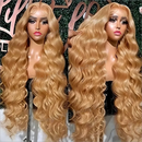 Honey Blonde Human Hair Wig Hd Lace 13x6 Hd Lace Frontal Wig 250 Density Preplucked Body Wave 13x4 Hd Lace Front Wig for Women