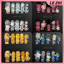 10Pcs Y2K Spicy Girl Long Coffin Handmade Press On Nails 3D Sanrio Hello Kitty Bear Pearl Diamond Pentagram Wearable False Nail