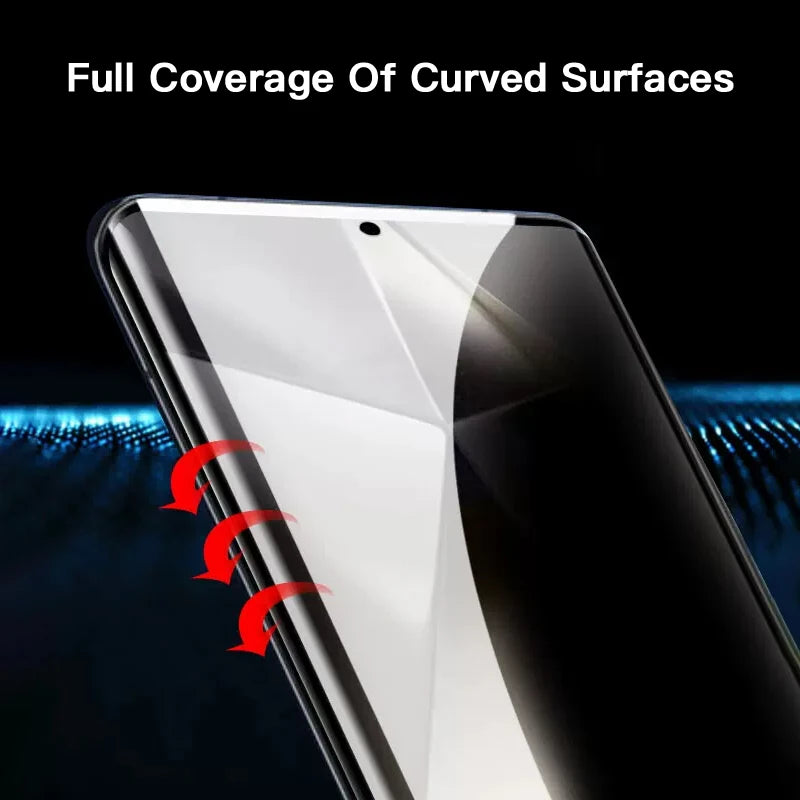 1-3PCS Anti-Spy UV Tempered Glass For Samsung Galaxy S24 S23 S22 S21 Ultra With Tool For S24Ultra Privacy Screen Protector