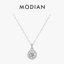 MODIAN 1 Carat D color Moissanite Pendant Necklace For Women 925 Sterling Silver Wedding Bridal Fine Jewelry With Certificate
