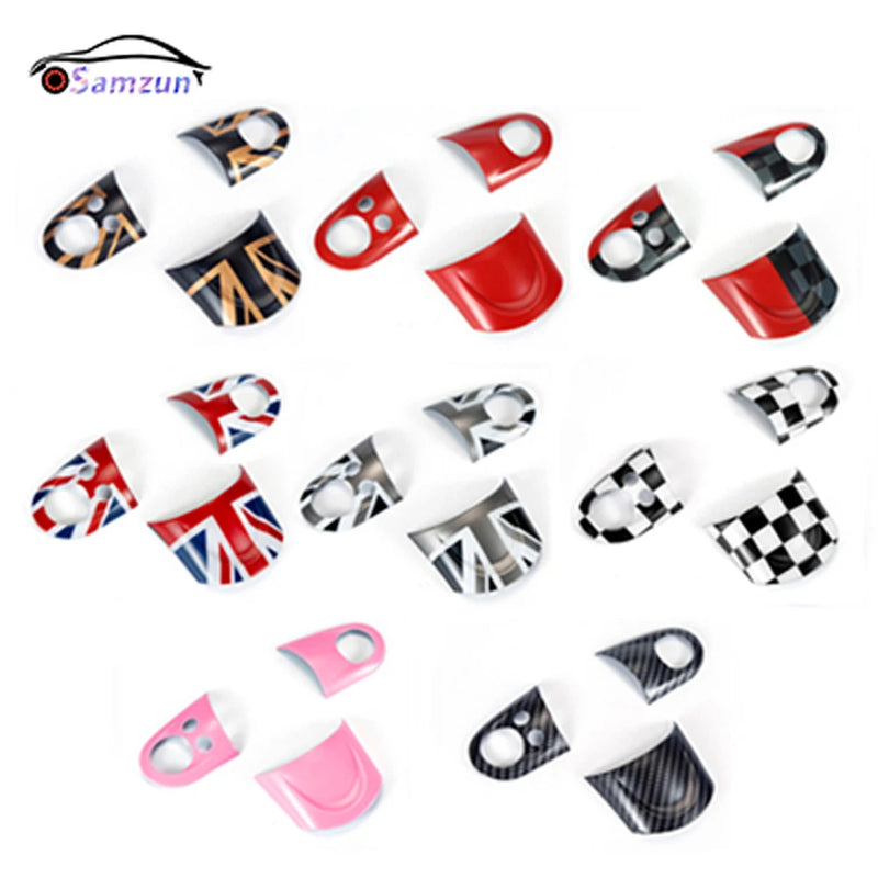 For Mini Cooper R56 R55 R60 Countryman R57 R58 Steering Wheel Center Cover Panel Button Styling Sticker Car Interior Accessories