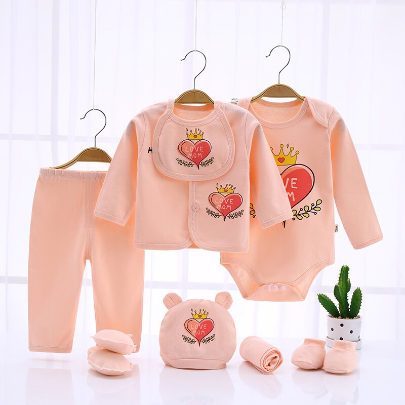 Newborn Clothing Suits Baby toddler Cotton Set for Girls Boys pink blue yellow