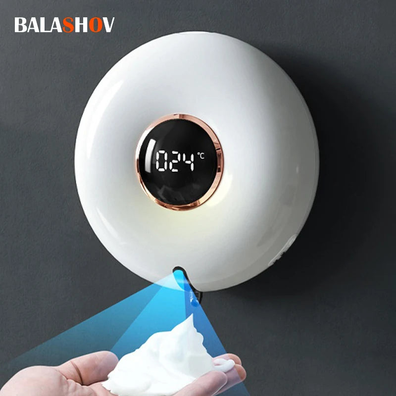 Cleaning Foam Machine Soap Dispenser LED Display Automatic Induction Foam Hand Washer Sensor Household Infrared Soap Dispenser