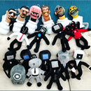 Skibidi Toilet Mant Plush Toys Speakerman Television Stuffed Dolls Anime Tobot Plushie Pillow Children Birthday Christmas Gifts