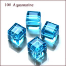 StreBelle AAA 50pcs/Lot Cube Loose Spacer Bead Jewelry Making Mix Colors 8x8mm Crystal Glass Beads Facet Square Shape