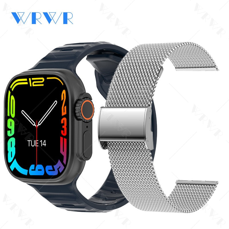 2023 Smart Watch Ultra Series 8 NFC Smartwatch Men Women Bluetooth Calls Wireless Charging Fitness Bracelet 2 Inch HD Screen