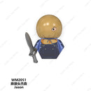 SAW Horror Movie Jack Ripper Mini Action Figures Building Blocks Brick Models Silent Hill Horrifying Chainsaw Man Halloween Toys