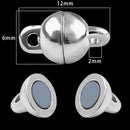 2 Sets Locking Strong Magnetic Clasps Magnet End Clasp Connectors For Jewelry Making DIY Bracelet Necklace Extender Accessories