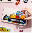 Children 3-6 Years Old Intellectual Development Engineering Traffic Car Wooden Three-Dimensional Jigsaw Mosaic Early Education