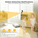 BESDER 4MP WiFi Camera with Dual Screens Baby Monitor Night Vision Indoor Mini PTZ Security IP Camera CCTV Surveillance Cameras