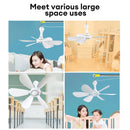 Usb Ceiling Fan 6-blade Silent Electric Fan 4-speed Ceiling Fan Outdoor Hanging Camping Tent Fan Cooling Tools