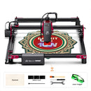 AlgoLaser Desktop Laser Engraver Y-axis Rotary Roller Engraving Cutting Cutter Machine Wood Metal Acrylic Woodworking 390x410mm