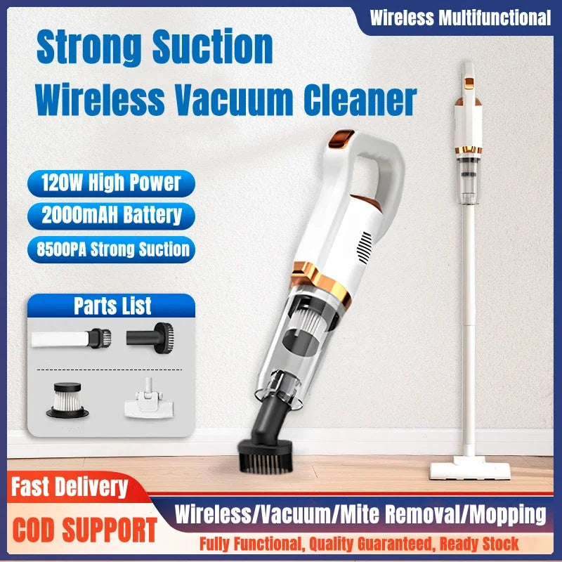 Xiaomi Household Vacuum Cleaner Wireless Portable 120W Super Power Vacuuming Dust Mite Wet And Dry Long Life Car Appliances