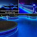 Outdoor Solar Tube Rope Led Light Garden Christmas Decoration 22m/12m Xmas Wedding Garland WaterProof String Light Fairy Strip