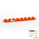 30pcs/lot Bulk Blocks Building Bricks Thin 1X8 Educational Assemblage Construction Toys for Children Size Compatible With 3460
