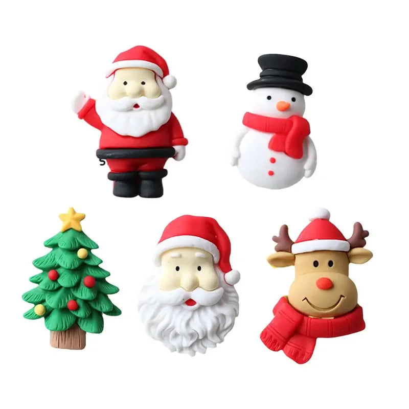 Christmas Car Air Freshener Clip Christmas Tree Santa Air Car Perfume Clip Air Vent Clip Auto Christmas Decoration Car Accessory